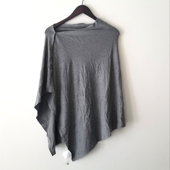 Grey Charlie B. Jersey Knit Multiway Poncho - Picture 2 of 4